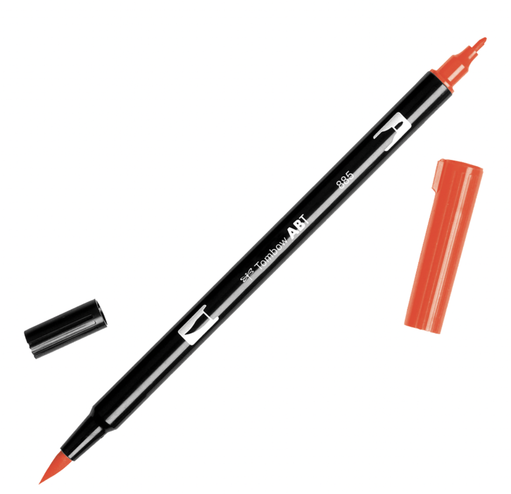 Dual Brush Pen - 885 / Warm Red