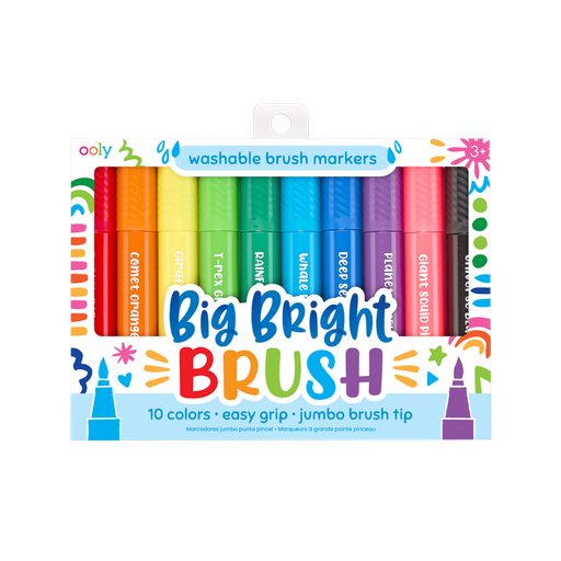 [INT-130-090] Marcadores - Big Bright Brush Markers - Set of 10