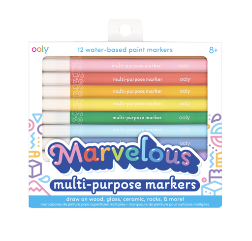 [INT-130-086] Marcadores Multipropósitos - Marvelous Mutli Purpose Paint Marker - Set of 12