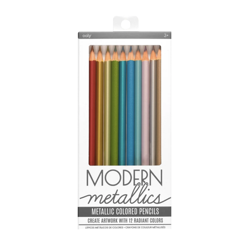 [INT-128-111] Lápices de Colores Metálicos - Modern Metallic Colored Pencils - Set of 12
